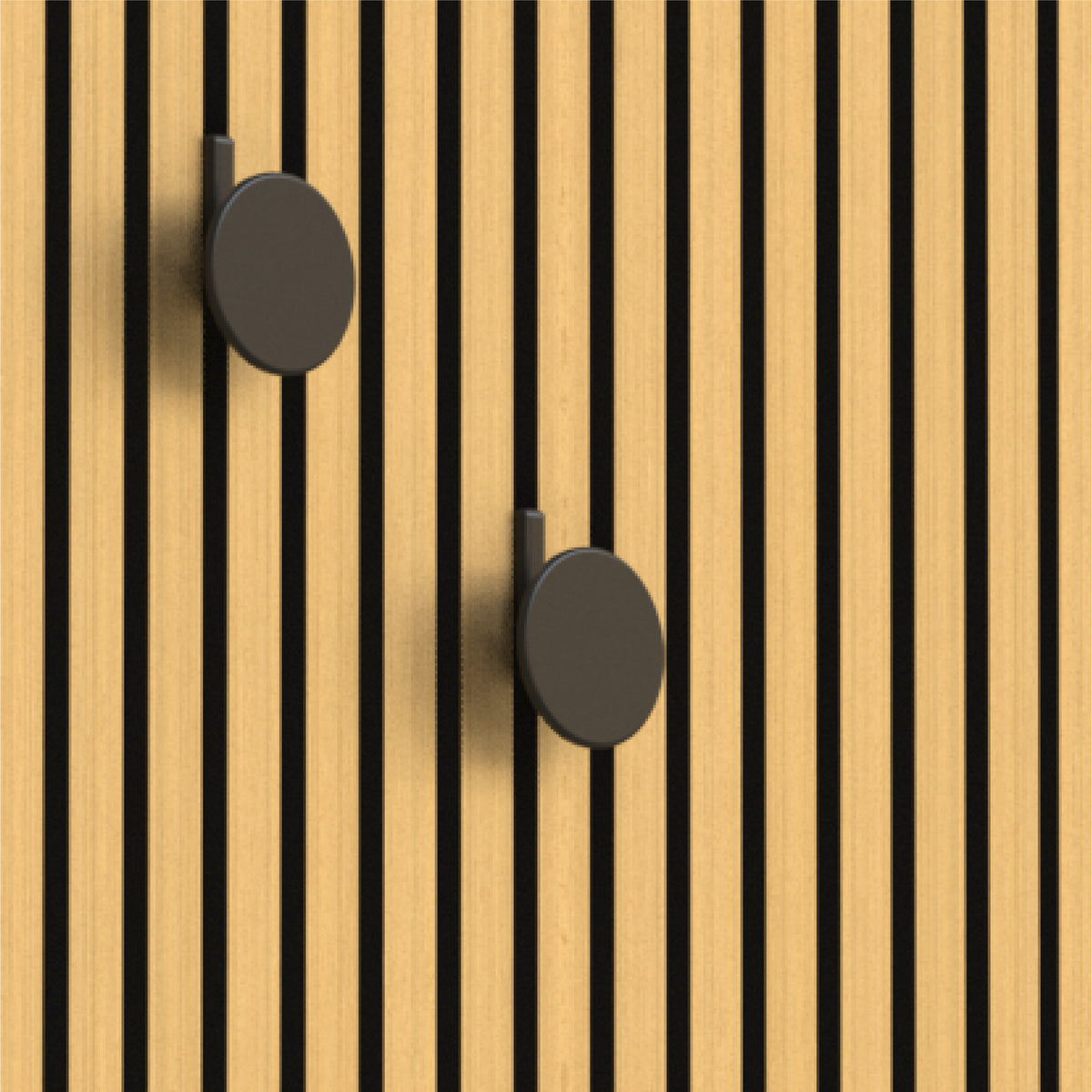Acoustic Panelling Robe Hooks - 2 Pack