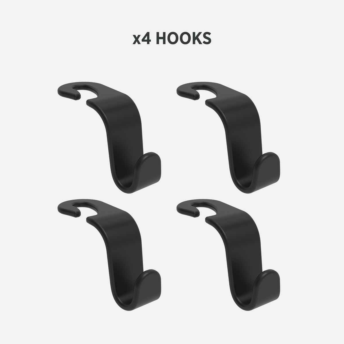 Car Headrest Hooks - 4 Pack