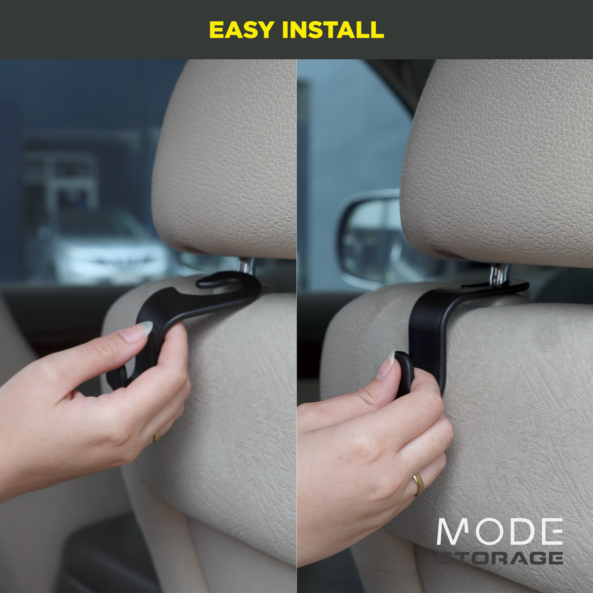Car Headrest Hooks - 4 Pack