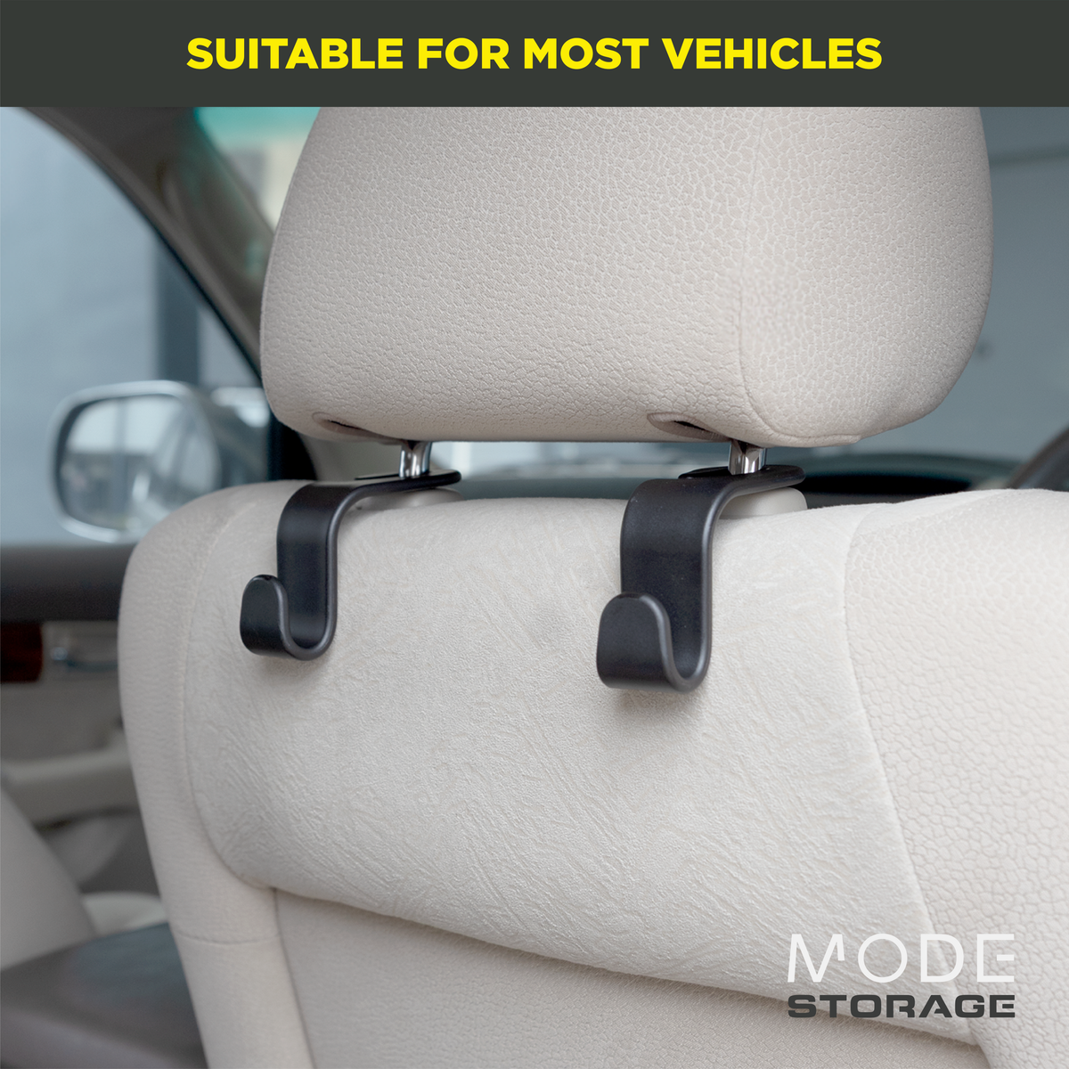 Car Headrest Hooks - 4 Pack